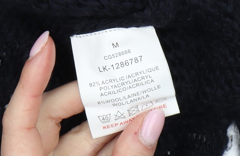 Womens UK Size 12 Brave Soul Black Pullover Jumper