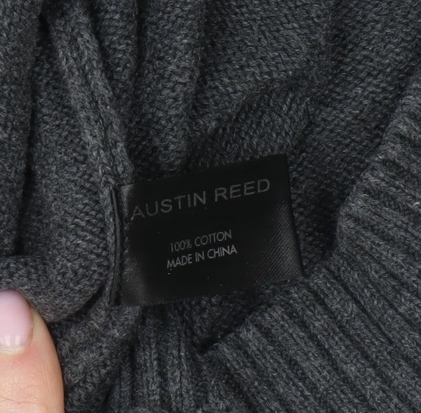 Austin Reed Men's Grey Cotton Pullover Jumper XL
