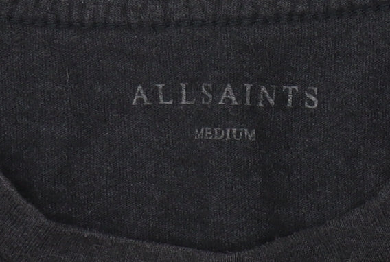 Mens UK Size M AllSaints Black T-Shirt