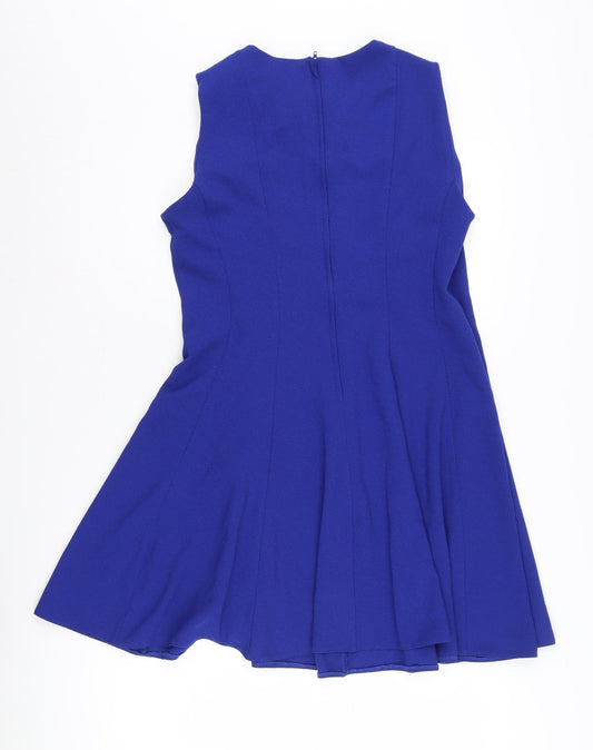 Dorothy Perkins Women's Blue A-Line Sleeveless Dress