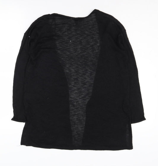 Womens UK Size XS H&M Black Cardigan Jumper