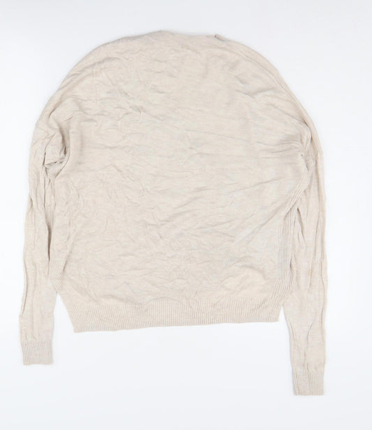 Womens UK Size 8 Warehouse Beige Pullover Jumper