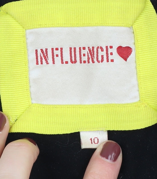 Influence Women's Black Pullover Jumper, Size 10