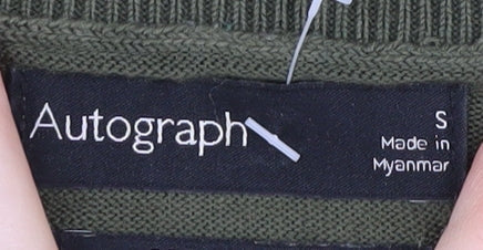 Womens UK Size S Marks and Spencer Green Jumper Jumper