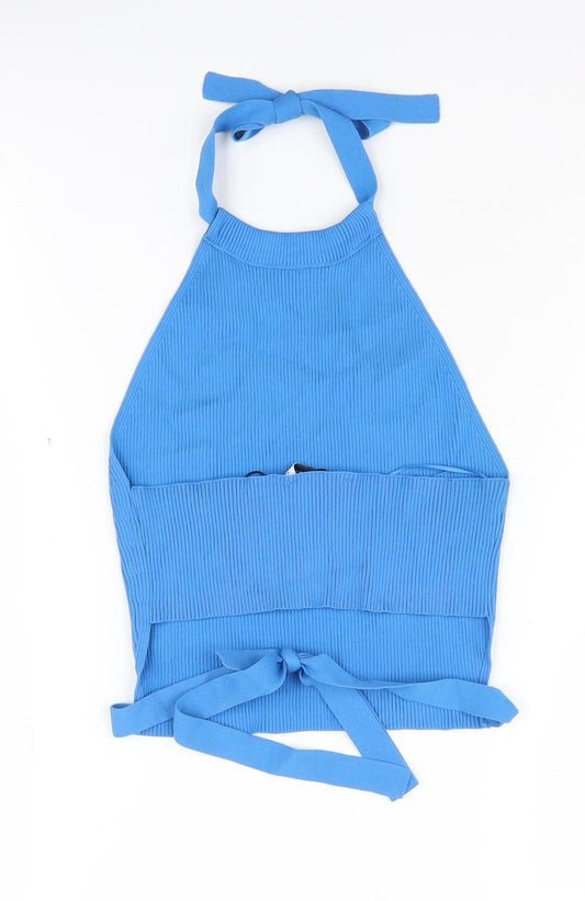 Womens UK Size 12 Zara Blue Camisole Tank