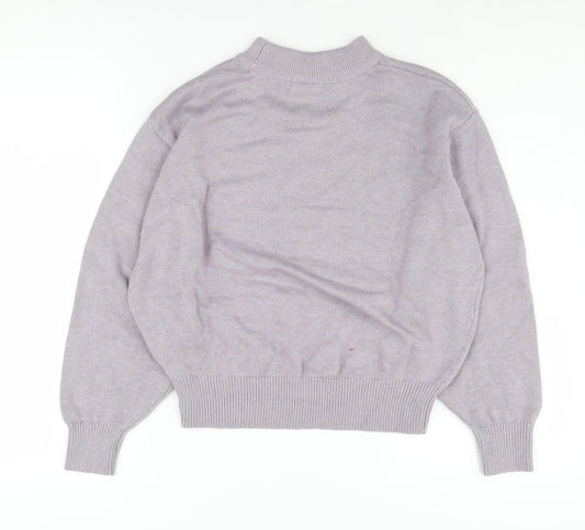 Womens UK Size XS H&M Purple Pullover Jumper