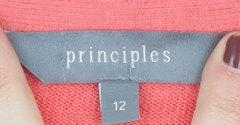 Womens UK Size 12 Principles Pink Pullover Jumper