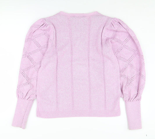 Womens UK Size 14 Marks and Spencer Pink Pullover Jumper