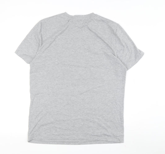 Netflix Men's Grey Graphic T-Shirt, Size L, Crew Neck