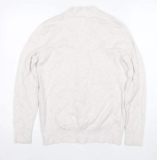 Womens UK Size 12 M&Co Ivory Full Zip Jumper