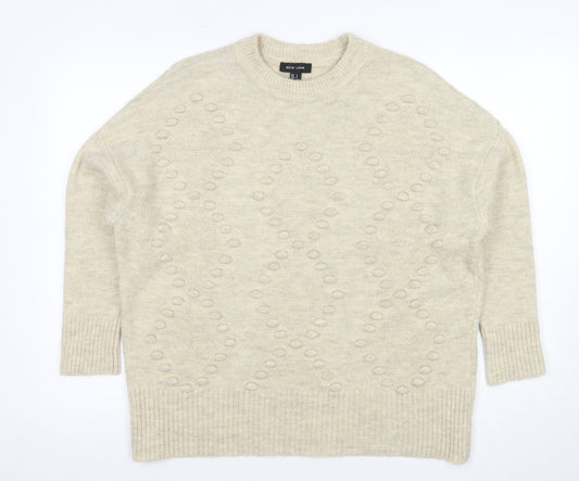 Womens UK Size S New Look Beige Jumper Jumper