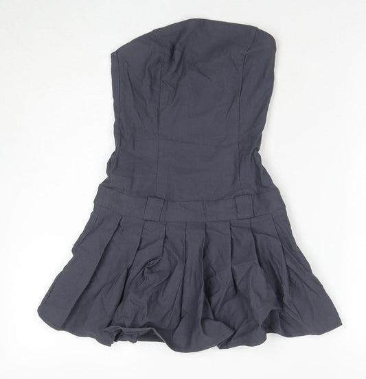 Motel Women's Grey A-Line Mini Dress XS