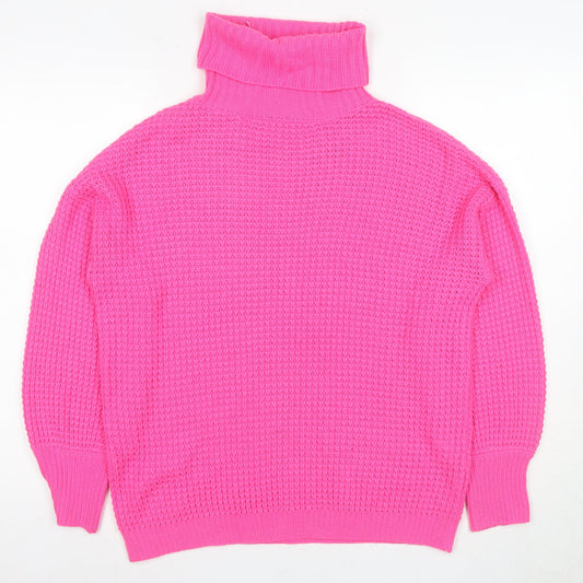 Womens UK Size M Quiz Pink Pullover Jumper