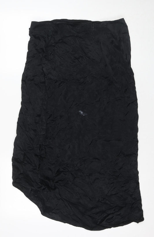 Womens UK Size 12 Zara Straight & Pencil Satin Skirt