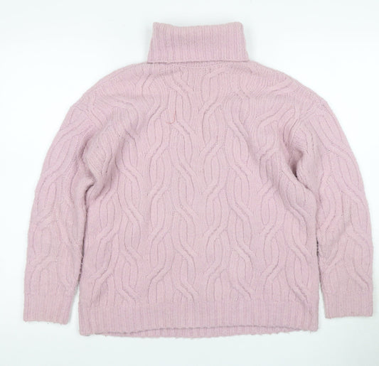 Womens UK Size XS Marks and Spencer Pink Pullover Jumper