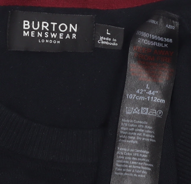 Burton Menswear Black Pullover Jumper Size L