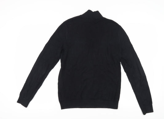 Topman Men's Black XS Full Zip Jumper