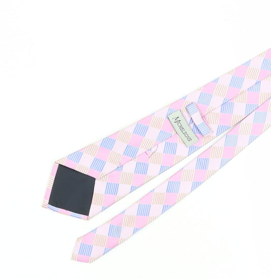 Michelsons Men's Multicoloured Plaid Tie