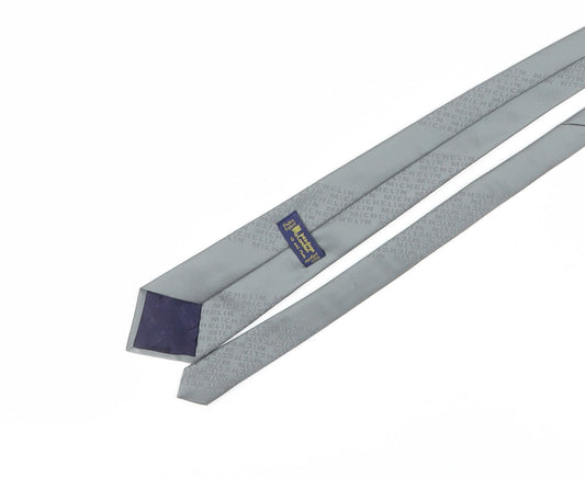 Interlogo London Grey Designer Men's Tie