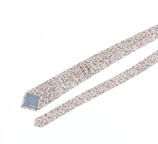Marks and Spencer Men's Pink Floral Slim Tie