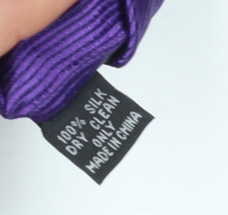 Jeff Banks Men's Purple Striped Silk Tie