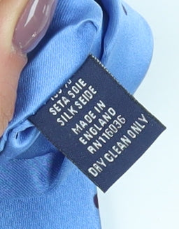 Mens Charles Tyrwhitt Blue Polka Dot 100% Silk Tie