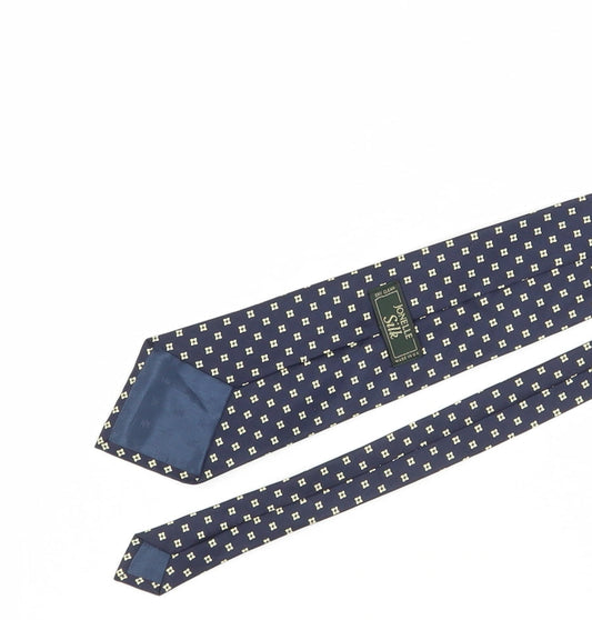 Jonelle Silk Men's Blue Geometric Tie One Size