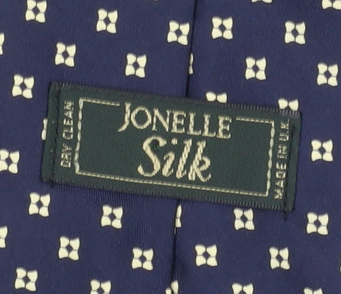 Jonelle Silk Men's Blue Geometric Tie One Size