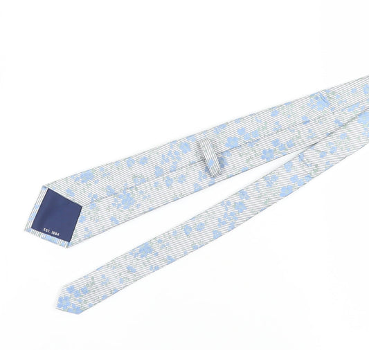 Marks and Spencer Men's Blue Silk Slim Tie