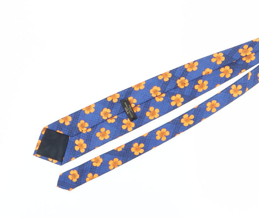 Marks and Spencer Silk Blue Floral Men's Tie
