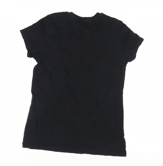 Womens UK Size XS Levi's Black Basic T-Shirt