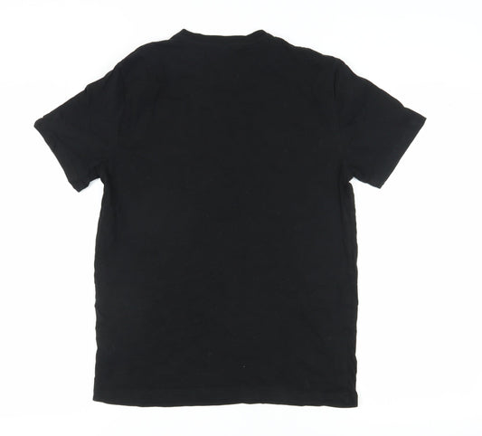 Mens UK Size S George Black T-Shirt