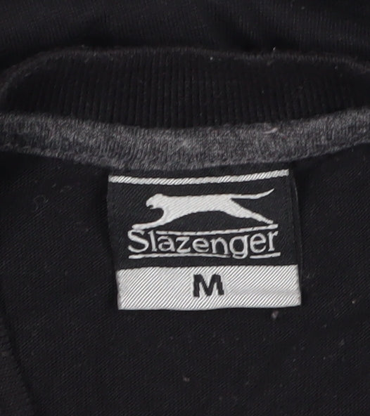 Slazenger Men's Black Medium Short Sleeve T-Shirt