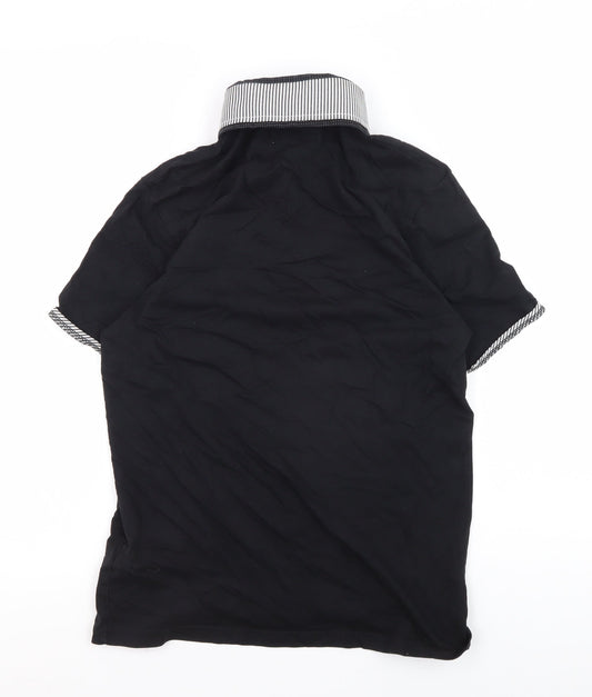 Burton Menswear Black XS Short Sleeve Polo