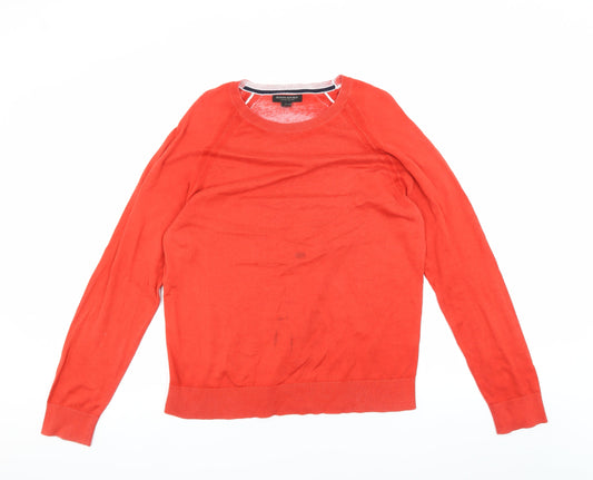 Mens UK Size L Banana Republic Red Pullover Jumper
