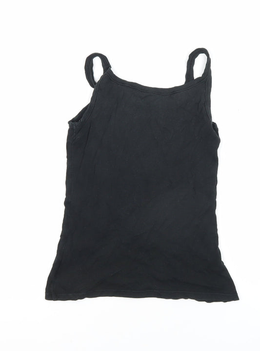 Gap Women's Black Tank Top, Small, Cotton Knit