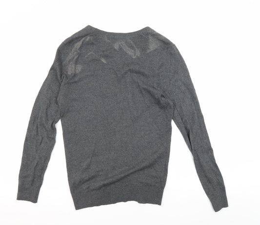 Gap Women's Grey Cardigan M with Button Accents