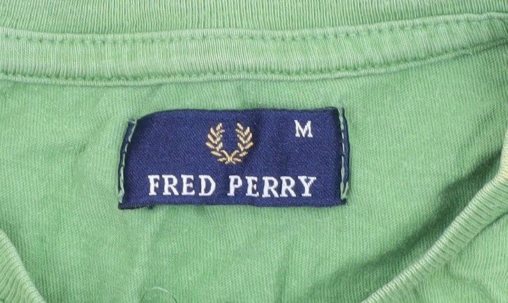 Mens UK Size M Fred Perry Green T-Shirt