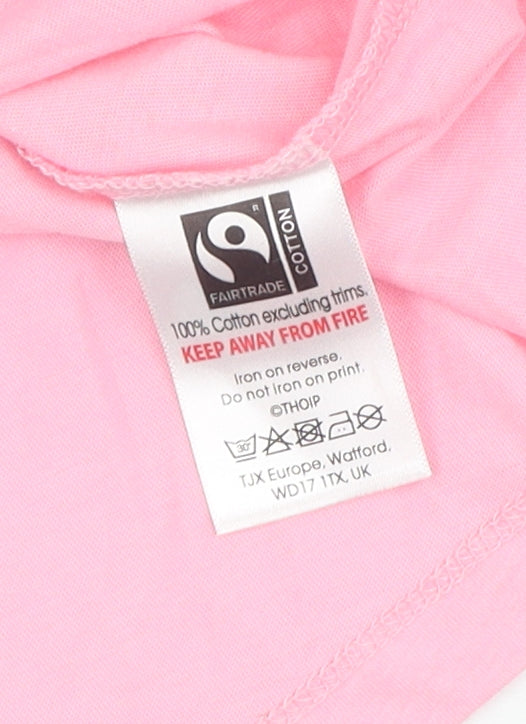Comic Relief Pink Girls T-Shirt 11-12 Years Mr. Men Little Miss