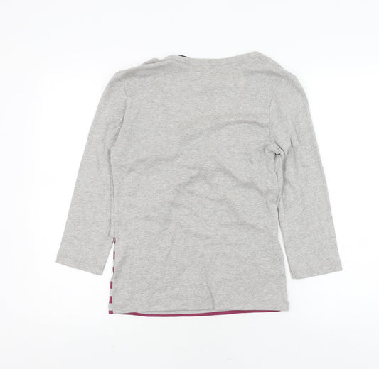 Womens UK Size 10 Intuition Grey Basic T-Shirt