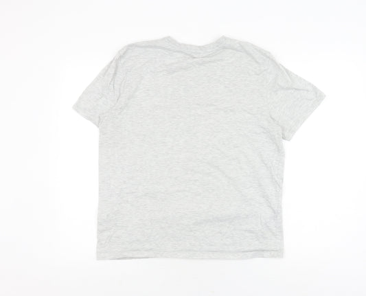 Ted Baker Men's Grey Crew Neck T-Shirt, L, Short Sleeve