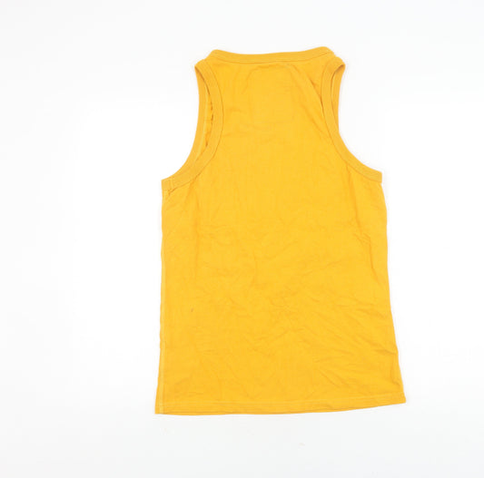 Superdry Men's Yellow Graphic Sleeveless T-Shirt S