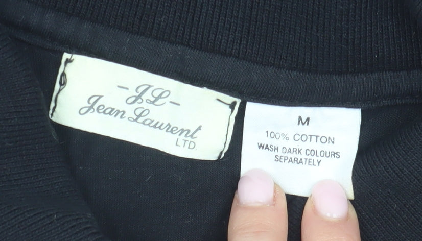 Jean Laurent Men's Black Medium Polo Shirt