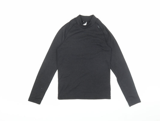 Teens UK Size 14 DECATHLON Black T-Shirt
