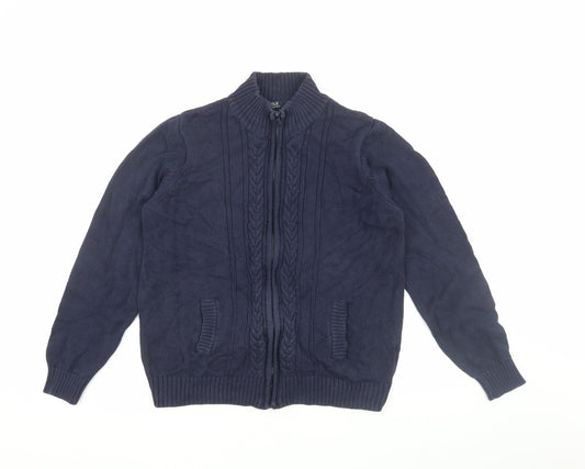 Womens UK Size L ISLE ESSENTIALS Blue Basic Jacket