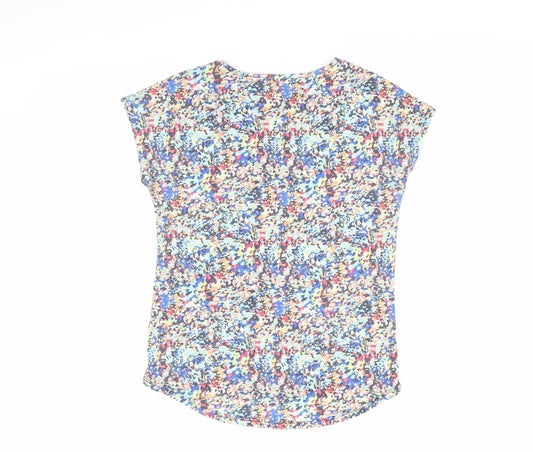 Womens UK Size 8 Marks and Spencer Multicoloured Basic T-Shirt