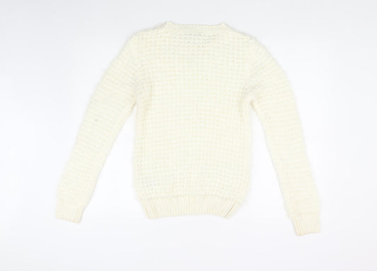 Womens UK Size 10 Dorothy Perkins Ivory Pullover Jumper