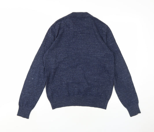 Gap Men's Blue Pullover Jumper - Medium