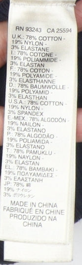 Diesel Women's Blue V-Neck Pullover Jumper Size 12