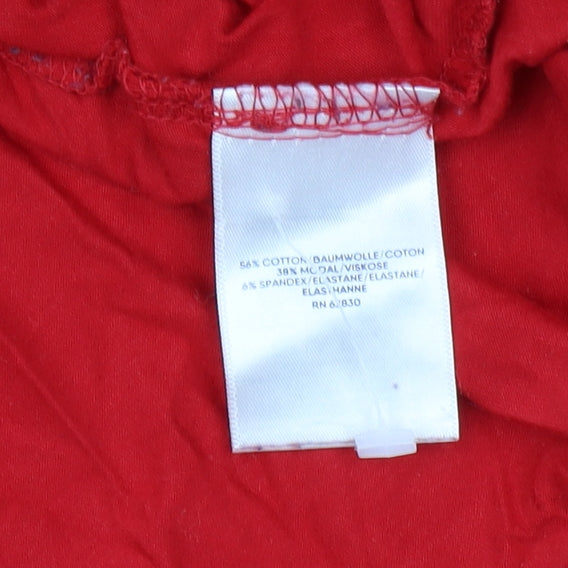 Lands' End Women's Red Long Sleeve Top M